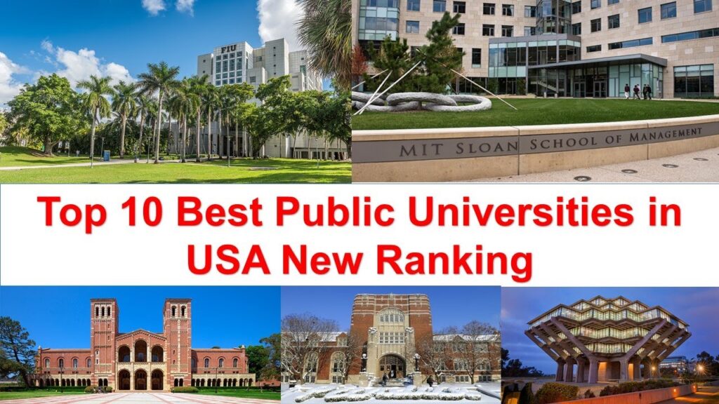 Public university rankings us news