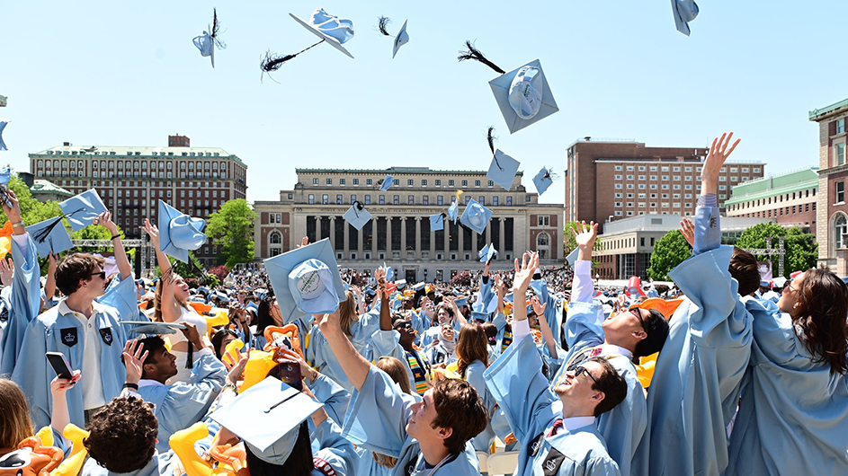 Columbia university commencement news